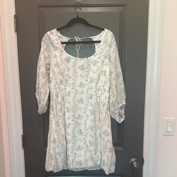 Floral White Mini Dress Brock collection for H&M - Picture 1 of 3